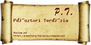 Pásztori Terézia névjegykártya