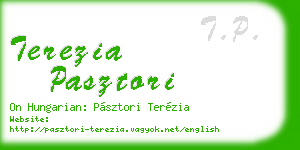 terezia pasztori business card