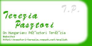 terezia pasztori business card